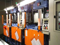 3 Rubber molding machines